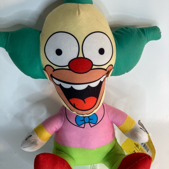The Simpsons Krusty The Clown Plush Stuffed Doll Toy Universal TV Television 12" - Picture 1 of 5